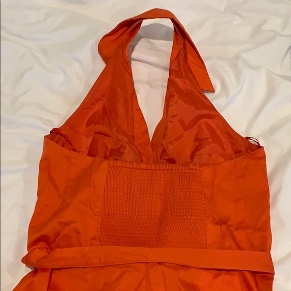 Orange Halter Dress - Picture 3 of 3